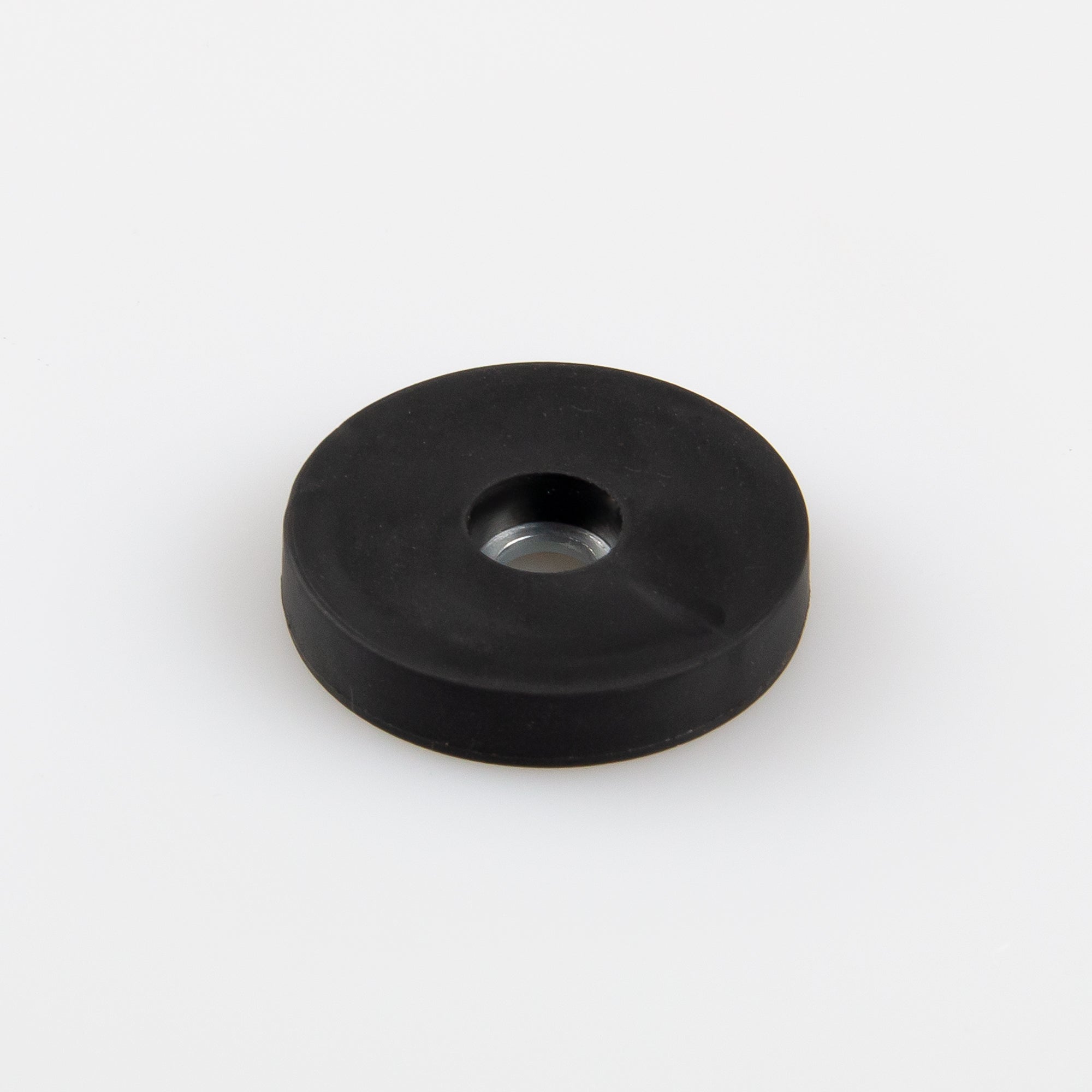 Gummierter Magnet Ø31x6mm mit zylindrischer Senkung Haftfläche
