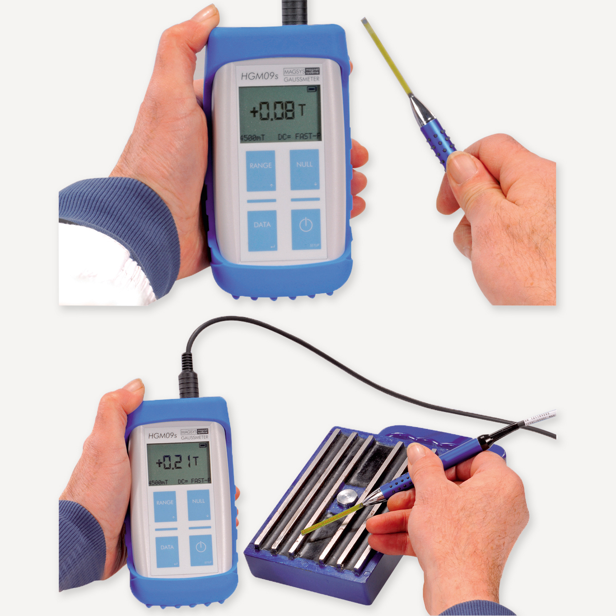 Hand-Gaussmeter Anwendung