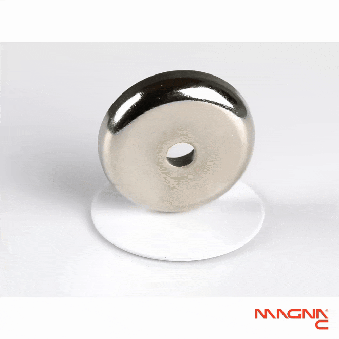 Neodym Flachgreifer Ø36x8mm mit zylindrischer Senkung Produktdarstellung