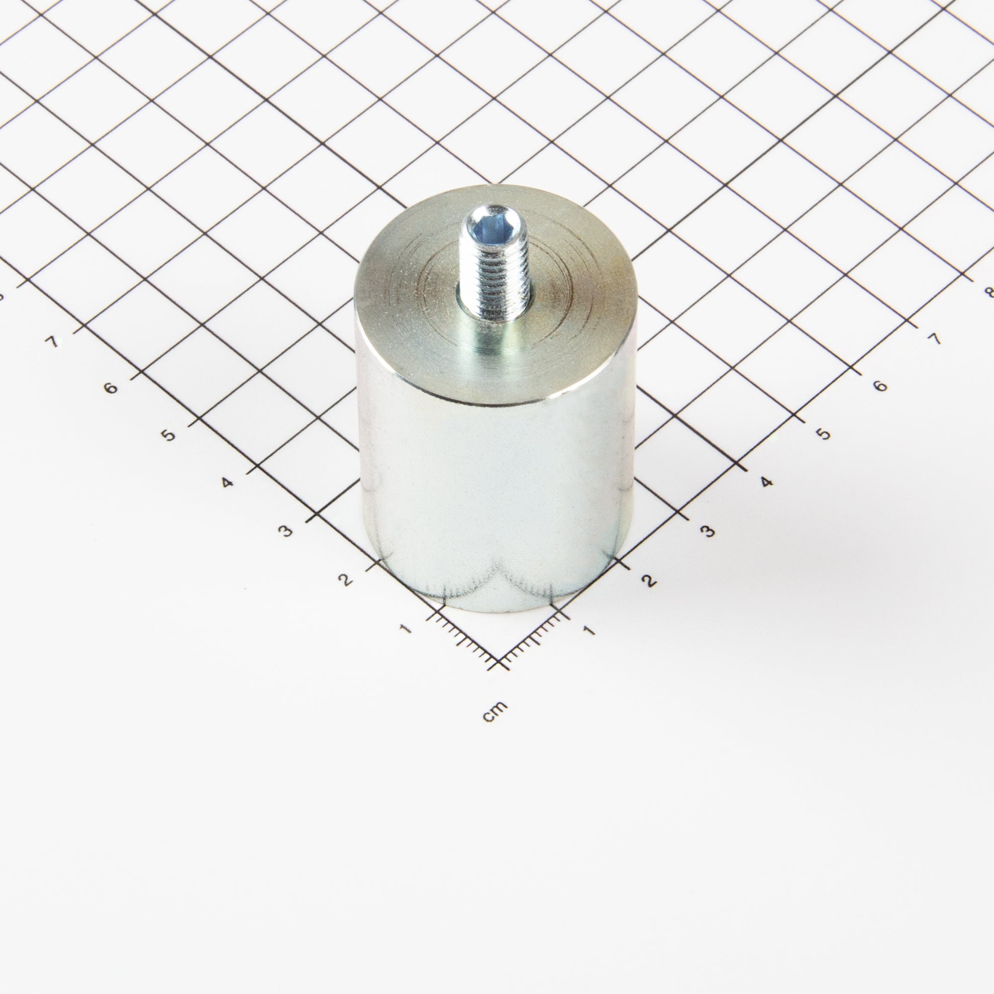 Stabgreifer aus Neodym Ø32x40mm mit Gewindezapfen M8