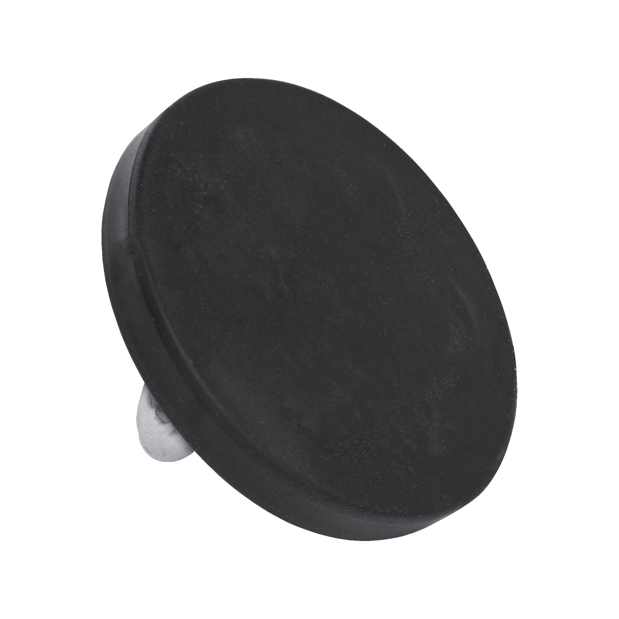 Gummierter Magnet Ø43x6mm mit Haken Haftfläche
