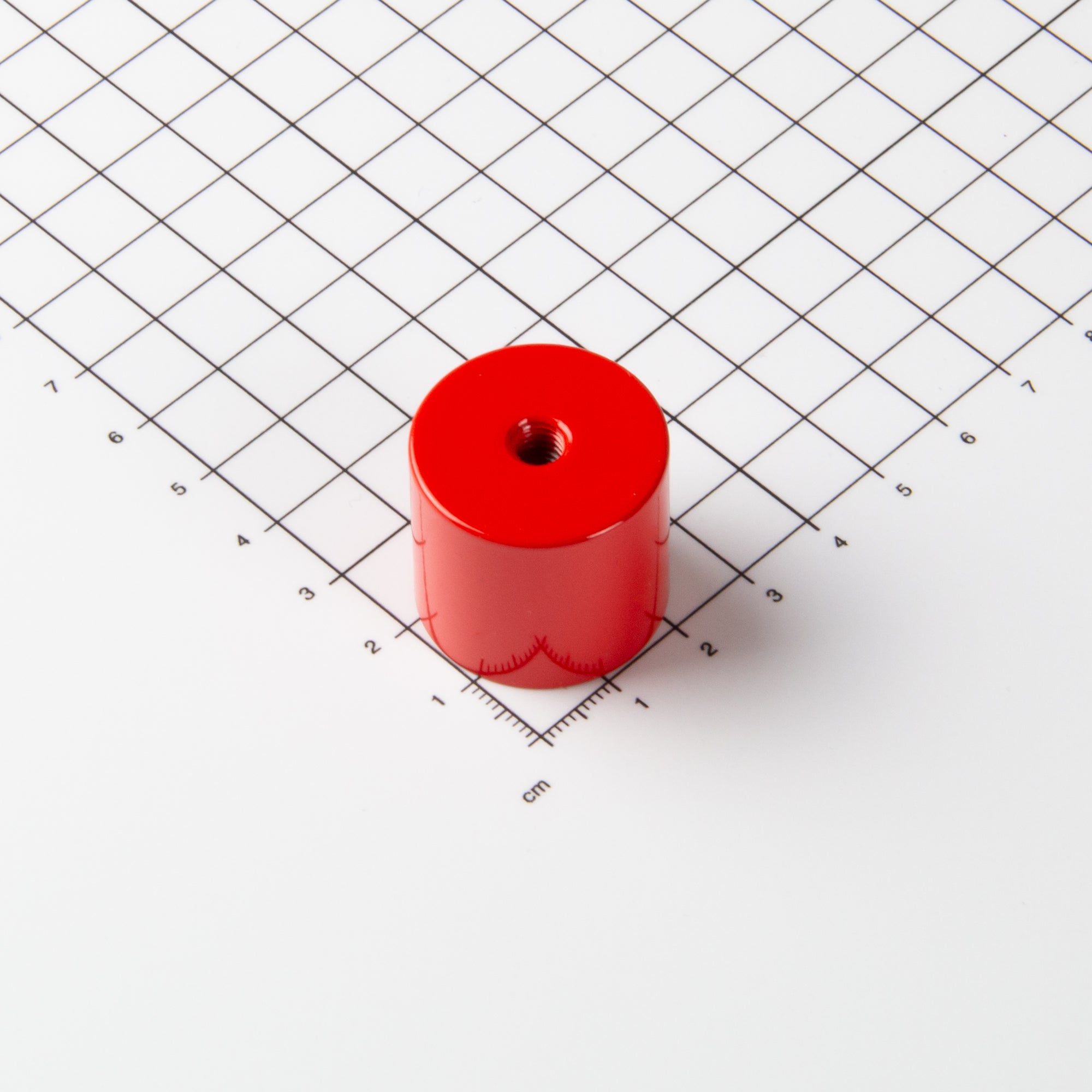 Stabgreifer aus AlNiCo Ø27x25,4mm mit Innengewinde M6