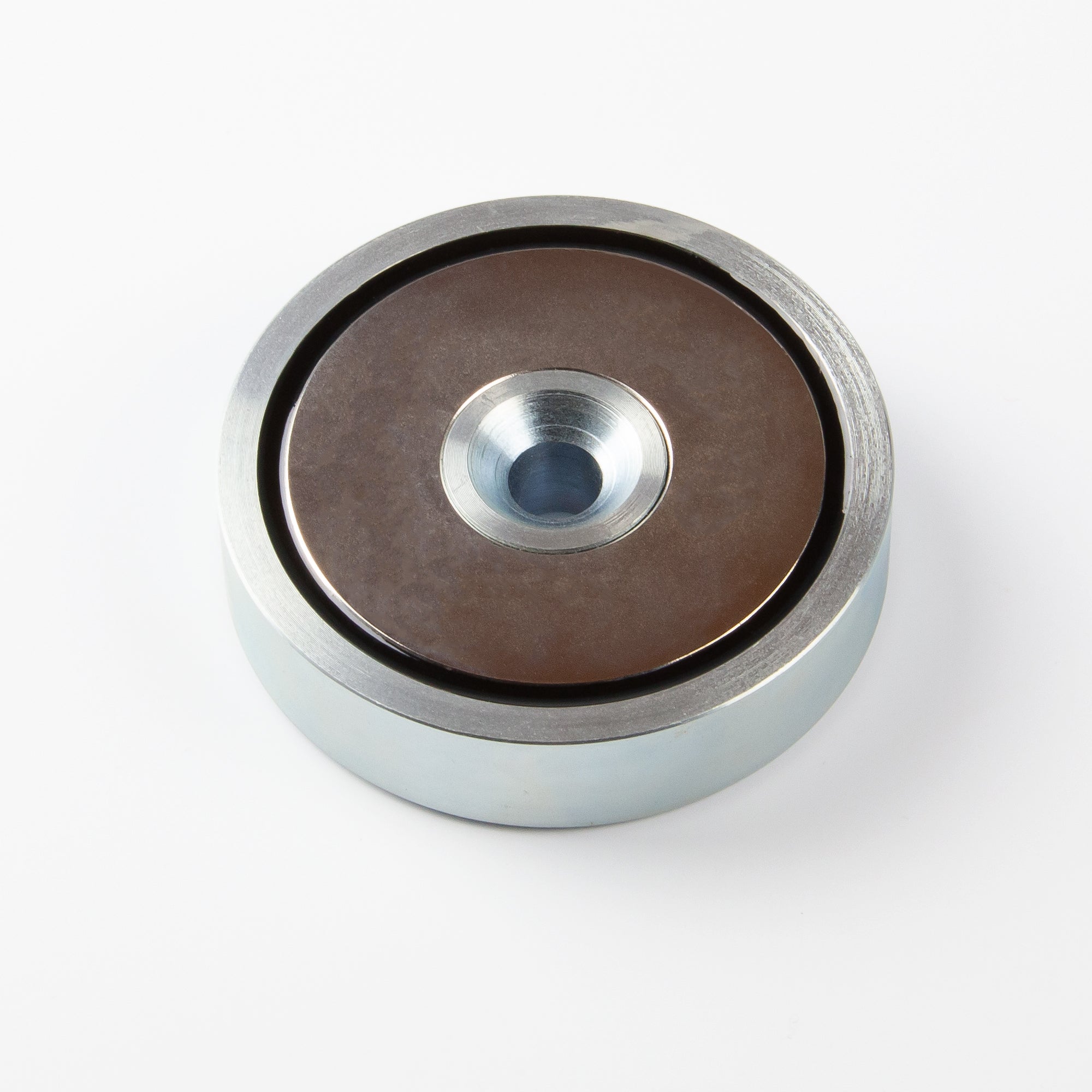 Neodym-Flachgreifer Ø75x18mm mit konischer Senkung Haftfläche