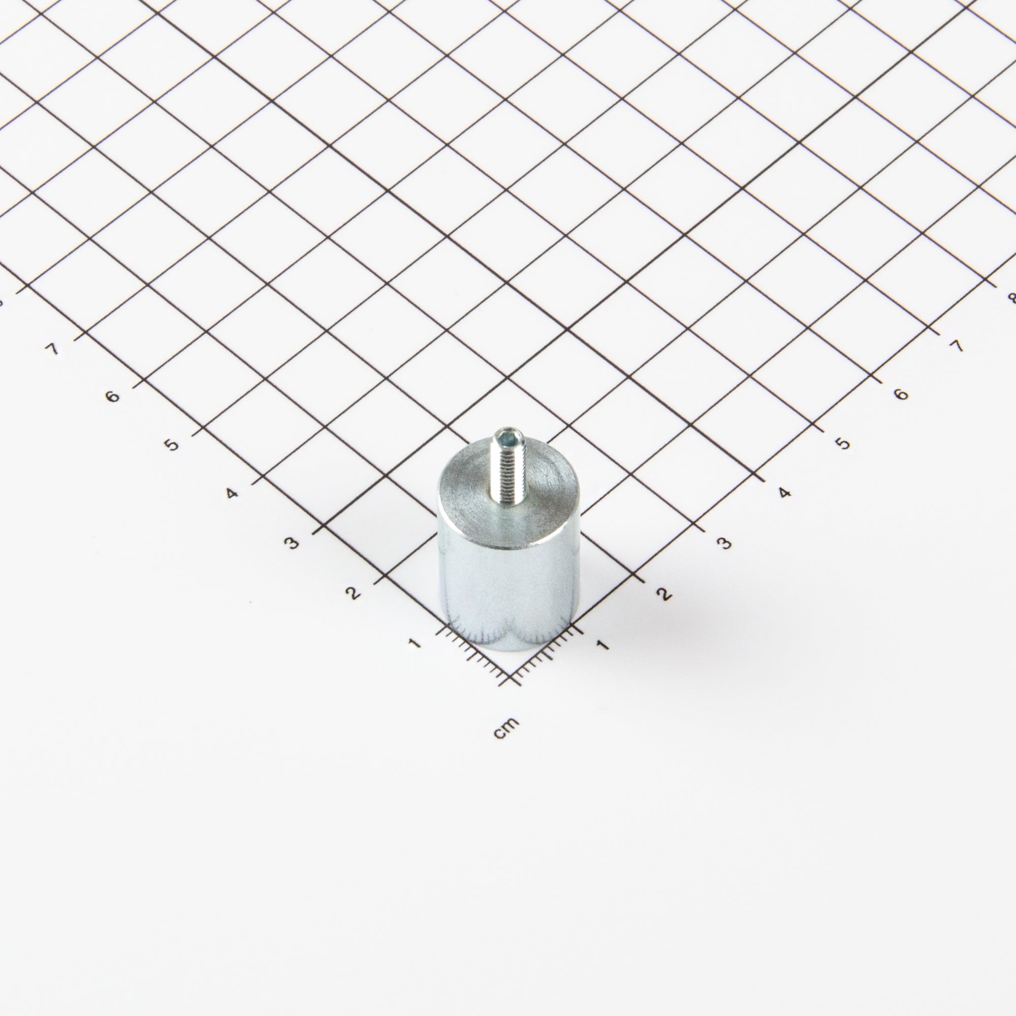 Stabgreifer aus Neodym Ø16x20mm mit Gewindezapfen M4