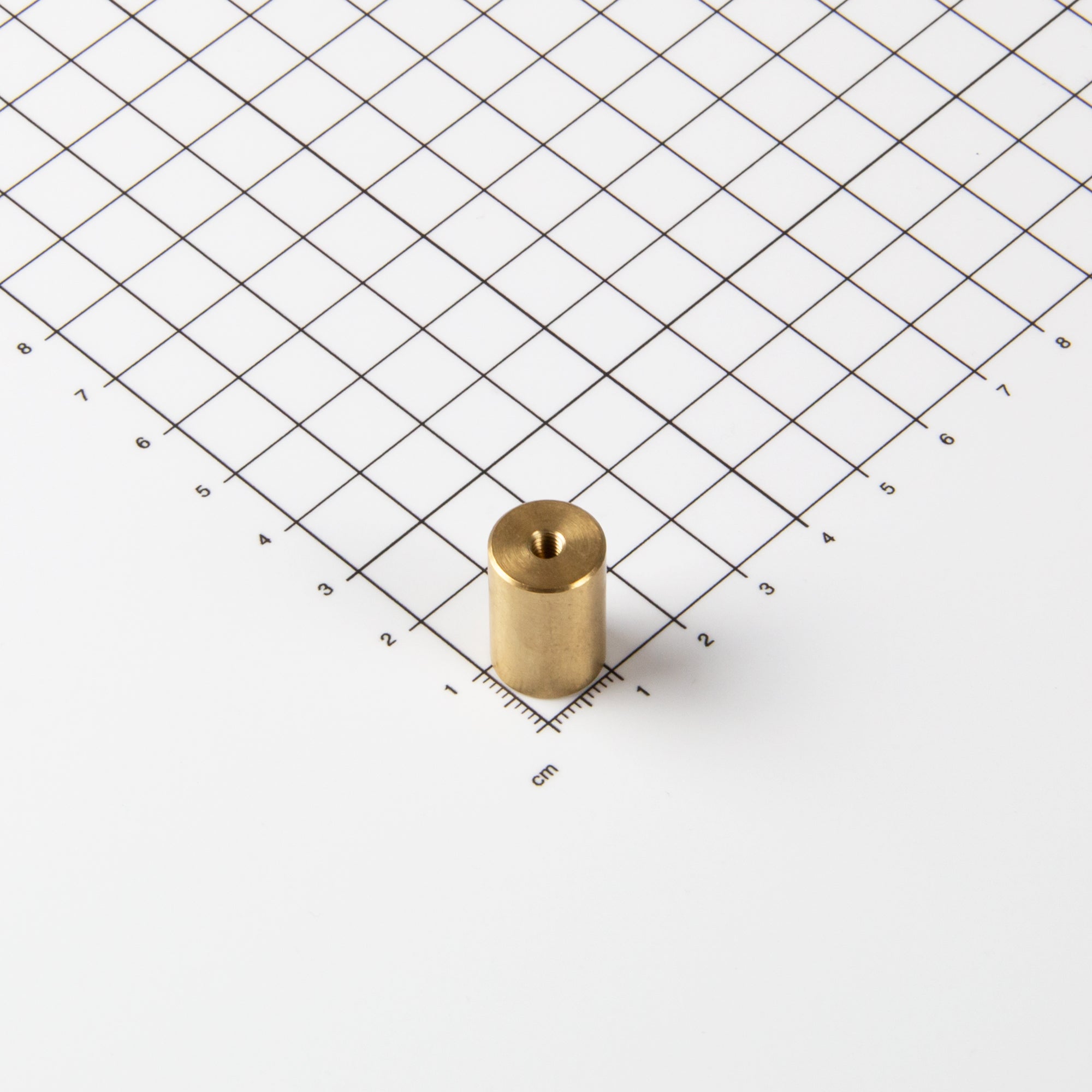 Neodym Stabgreifer aus Messing Ø13x20mm mit Innengewinde M4