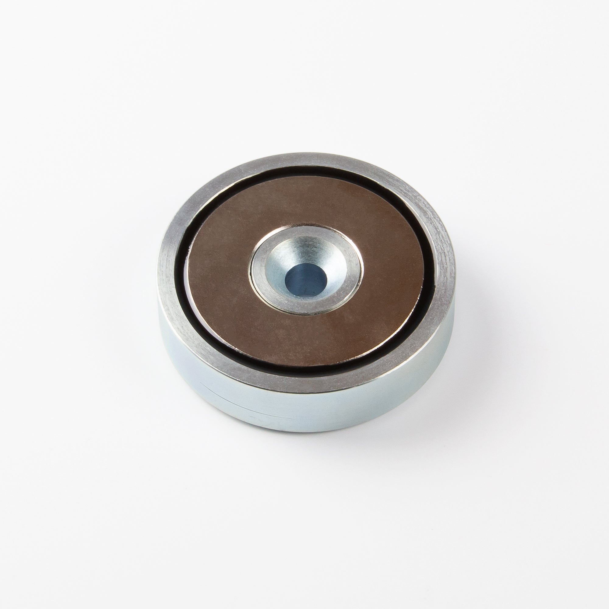 Neodym-Flachgreifer Ø60x15mm mit konischer Senkung Haftfläche