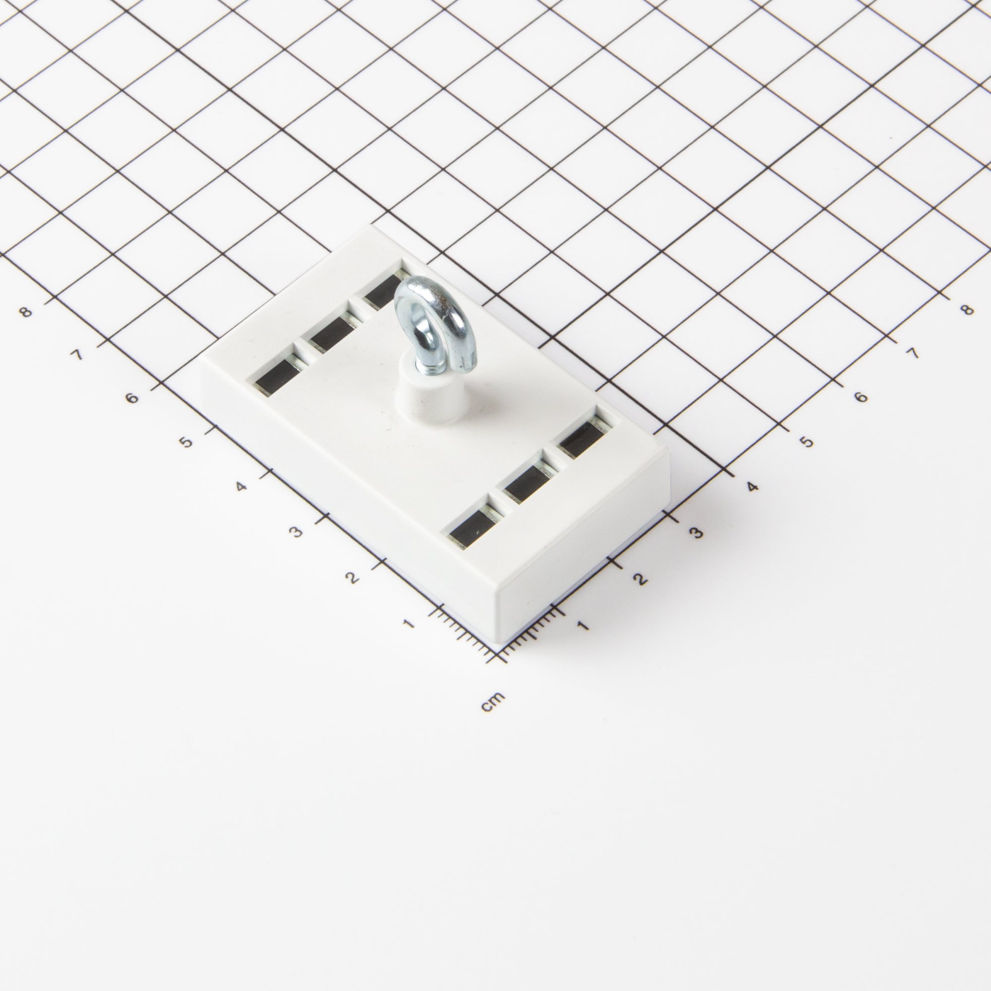 Ferrit Deckenmagnetleiste mit Haken 53x31mm