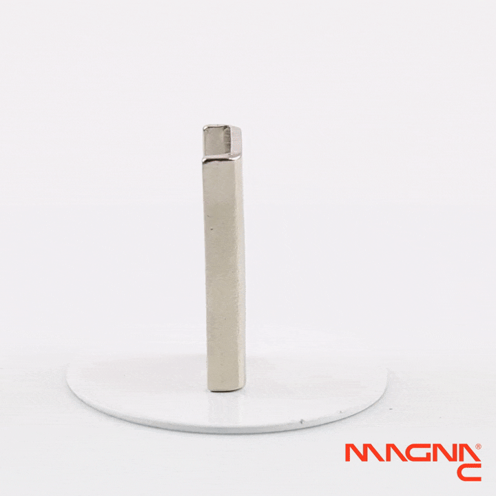 Flachleiste mit Neodymkern 30x15x5mm im langen U-Profil