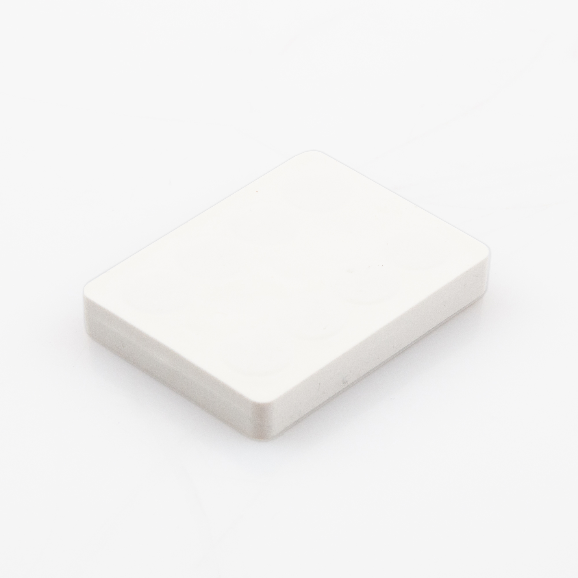 Gummiertes Magnetsystem 59x45x8,5mm mit Innengewinde M5, Farbe: weiß