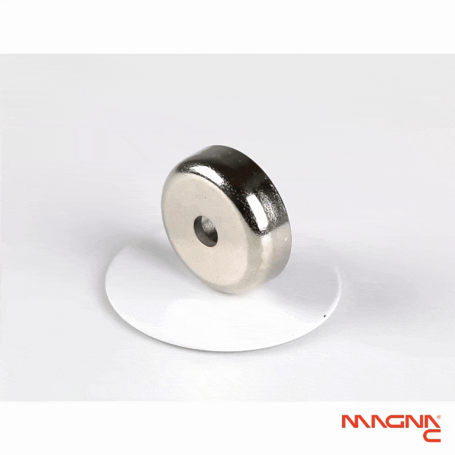 Neodym Flachgreifer Ø25x8mm mit zylindrischer Senkung Produktdarstellung