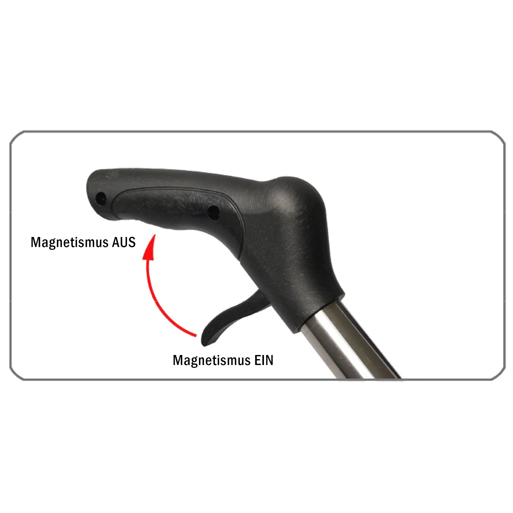 Hand-Magnetbesen Bedienung