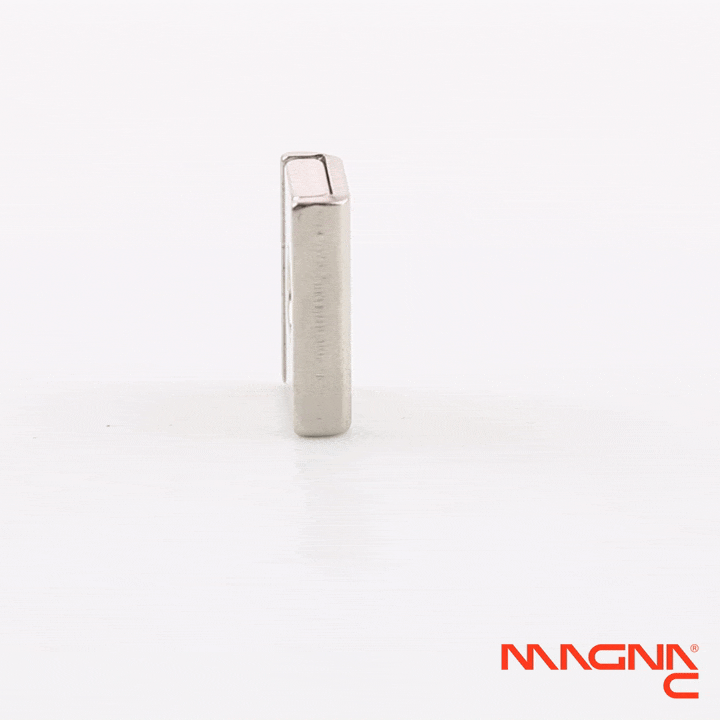 Neodym-Flachleiste 20x13,5x5mm mit konischer Senkung 360° Darstellung