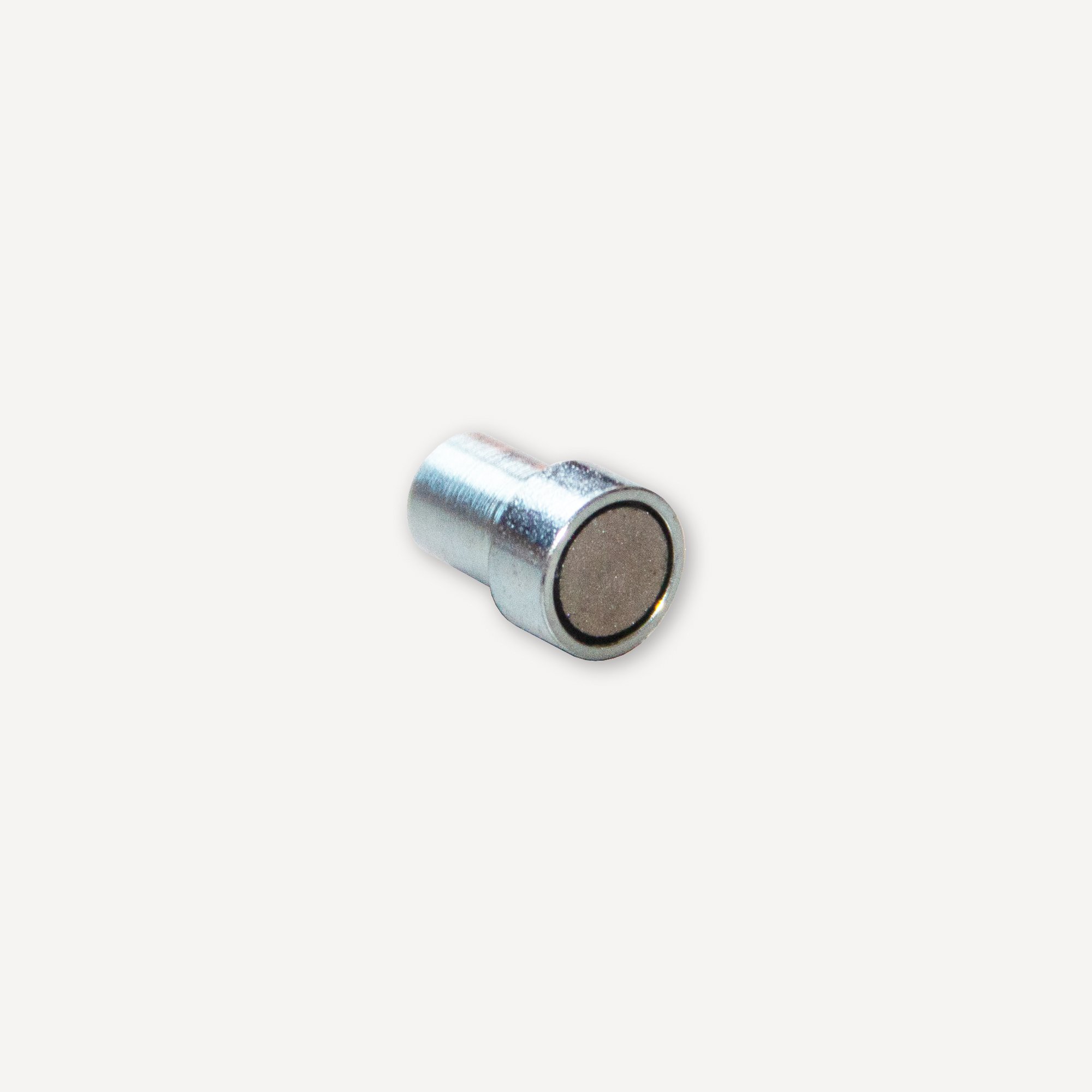Flachgreifer aus Samarium-Cobalt Ø8x4,5mm mit Gewindebuchse M3 bis 200°C