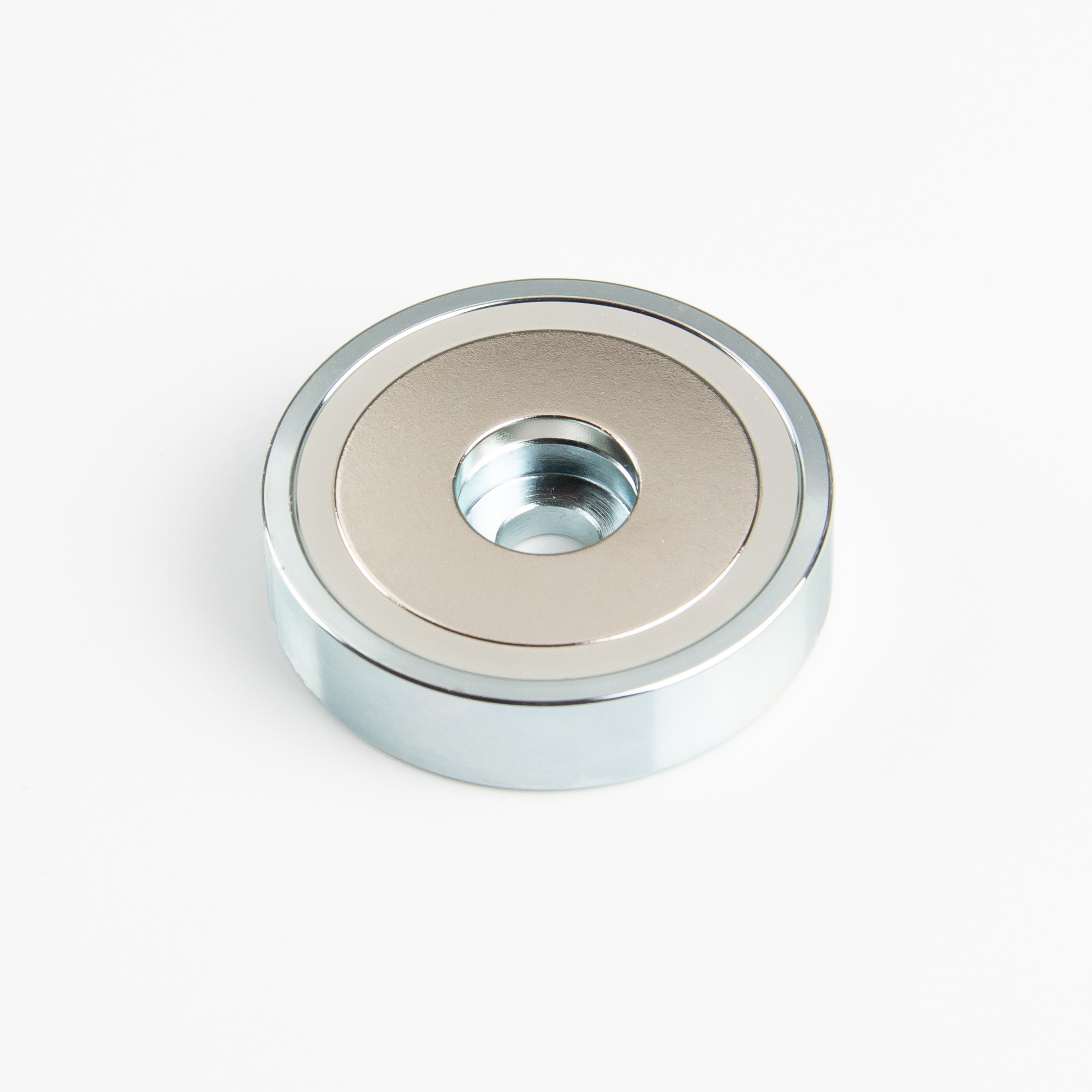 Neodym Topfmagnet Ø48x11,5mm mit zylindrischer Senkung Haftfläche