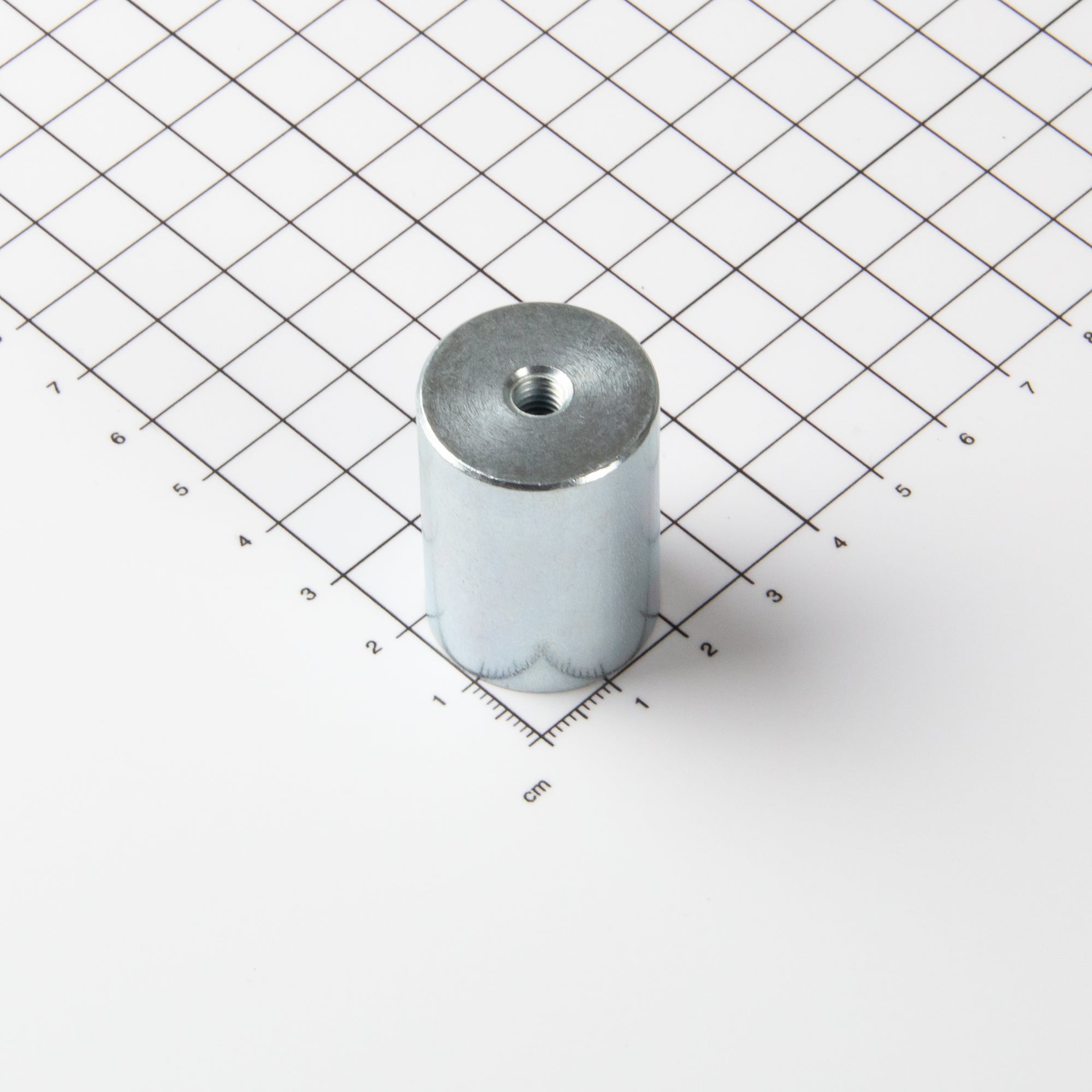 Stabgreifer aus AlNiCo Ø25x35mm mit Innengewinde M6