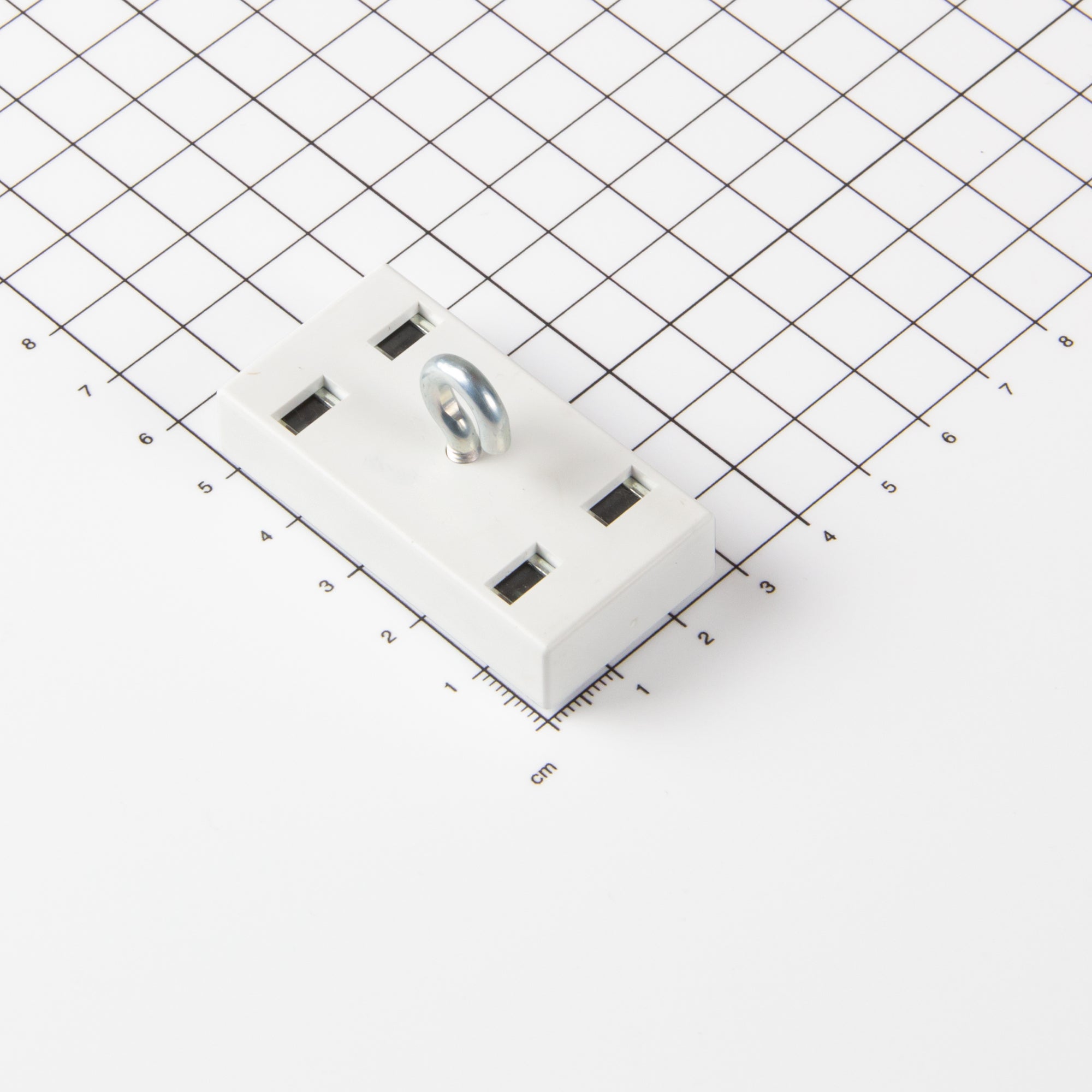 Ferrit Deckenmagnetleiste mit Haken 53x27mm