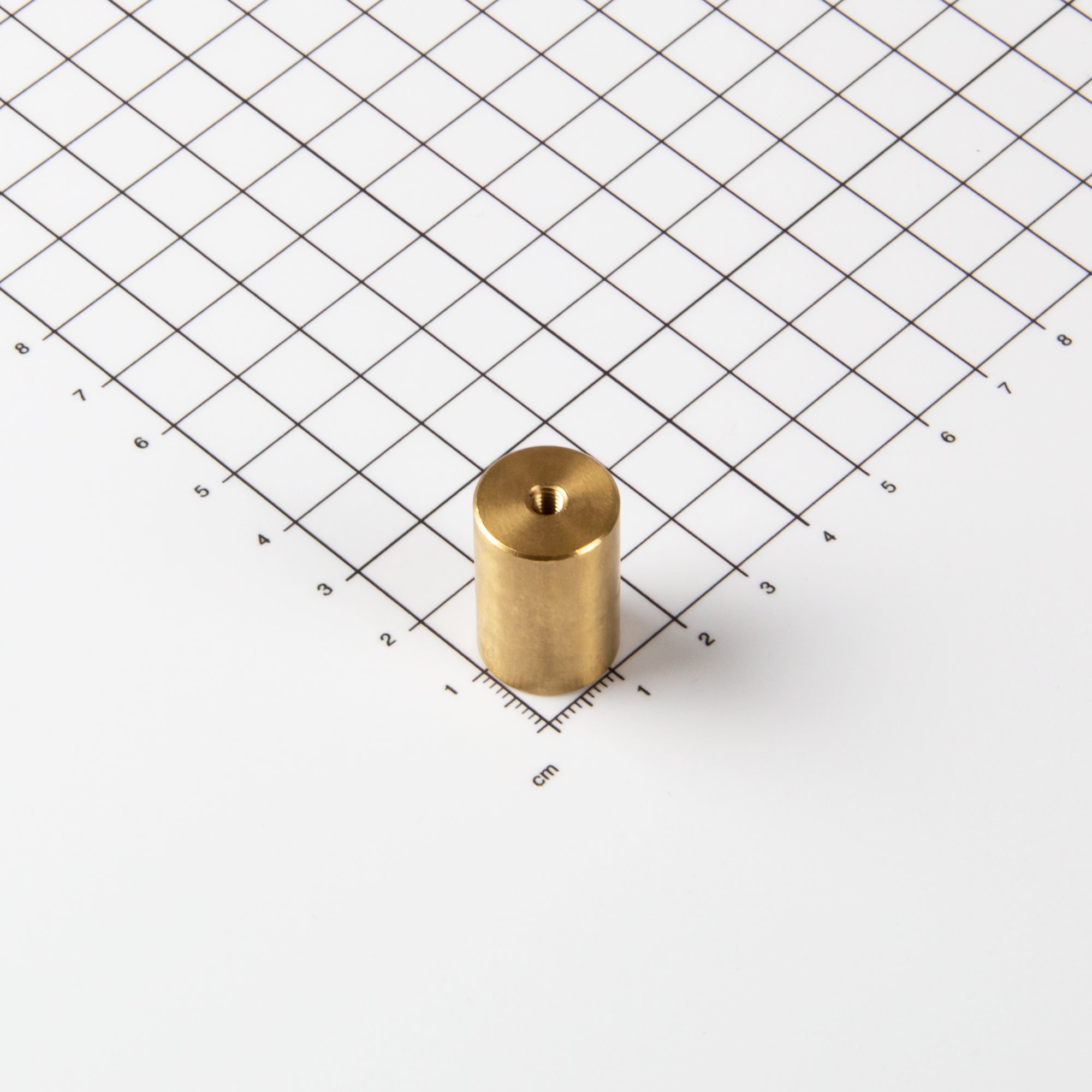 Neodym Stabgreifer aus Messing Ø16x25mm mit Innengewinde M4
