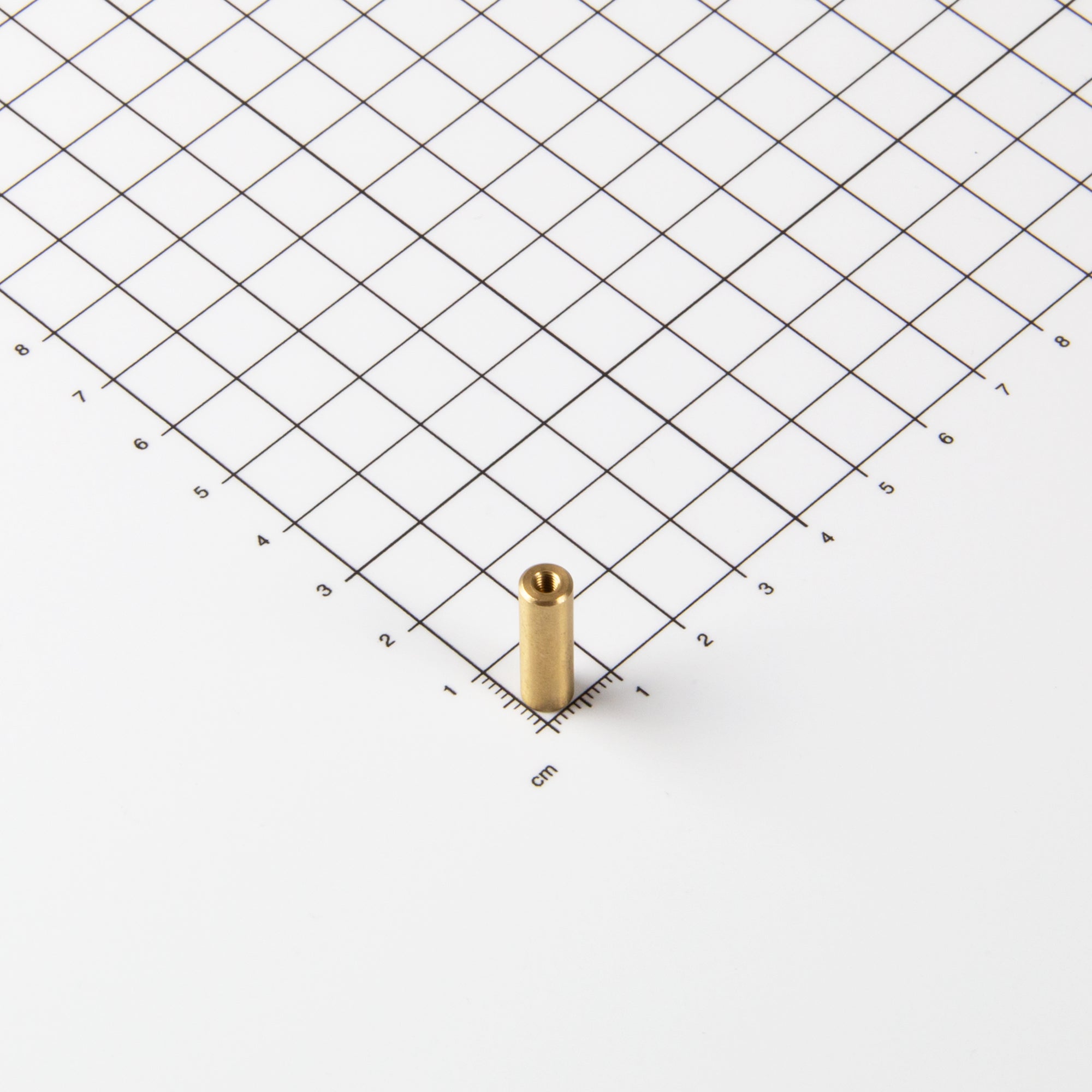 Neodym Stabgreifer aus Messing Ø6x20mm mit Innengewinde M3
