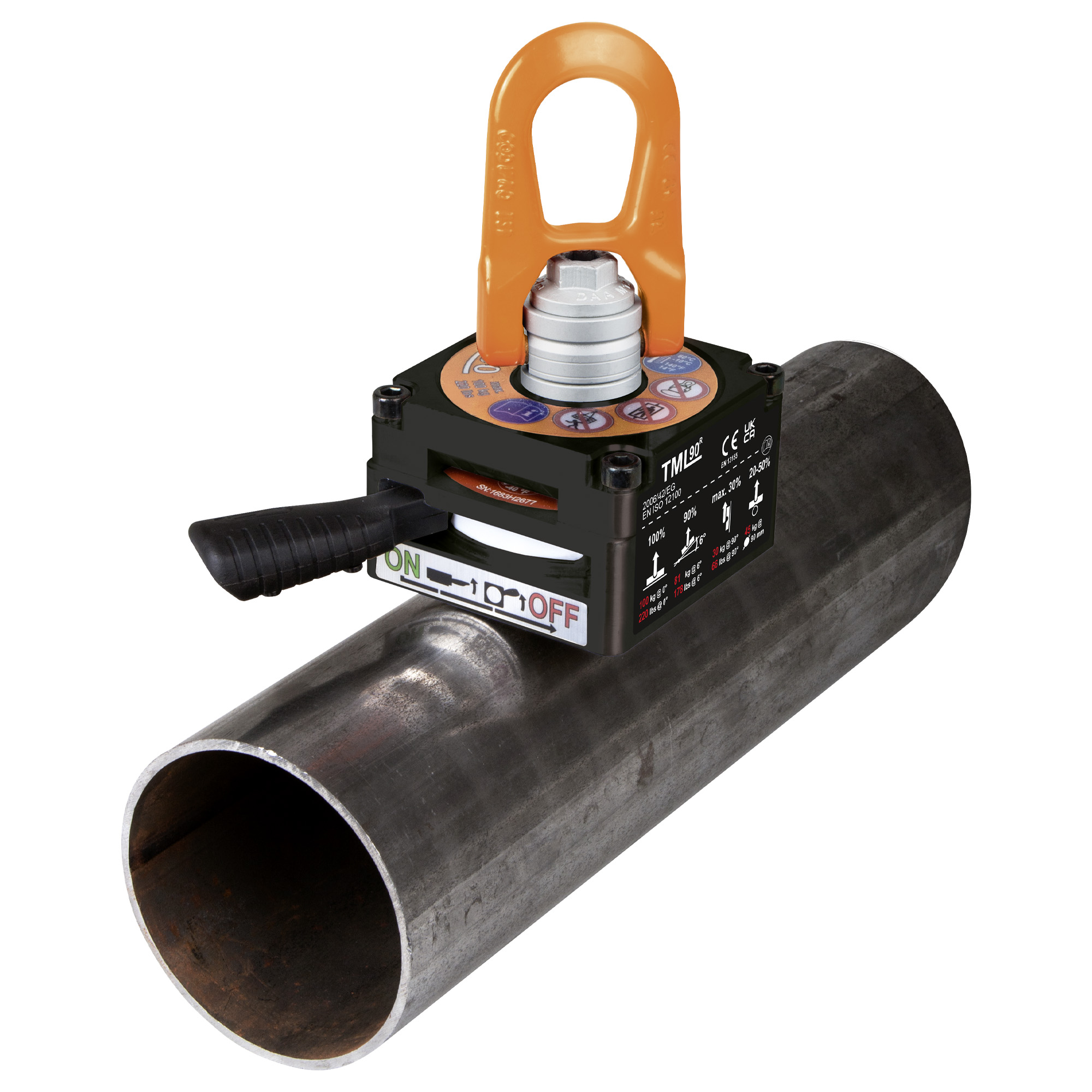 Lasthebemagnet MADE IN GERMANY für Rundmaterial Anwendung