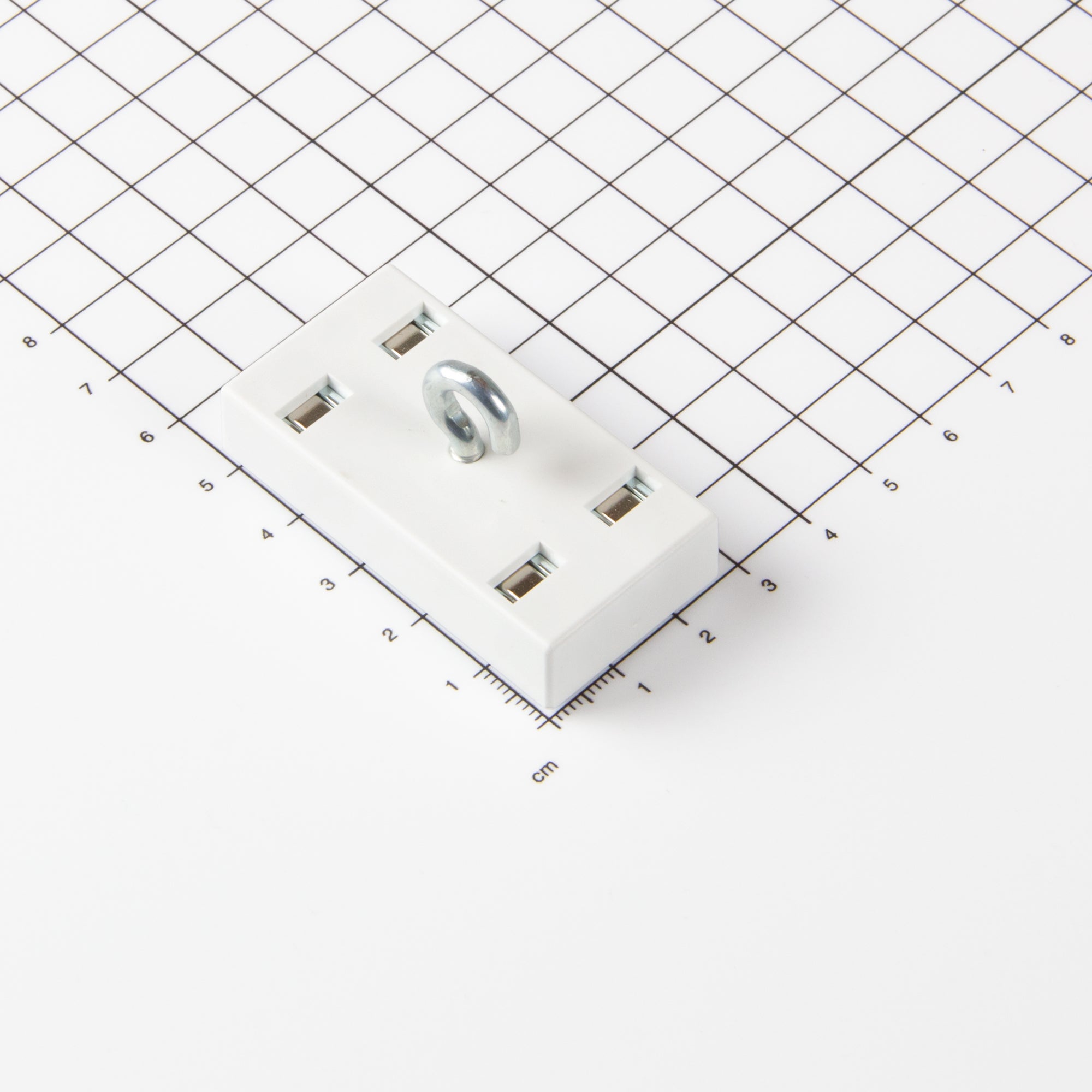 Neodym Deckenmagnetleiste mit Haken 53x27mm