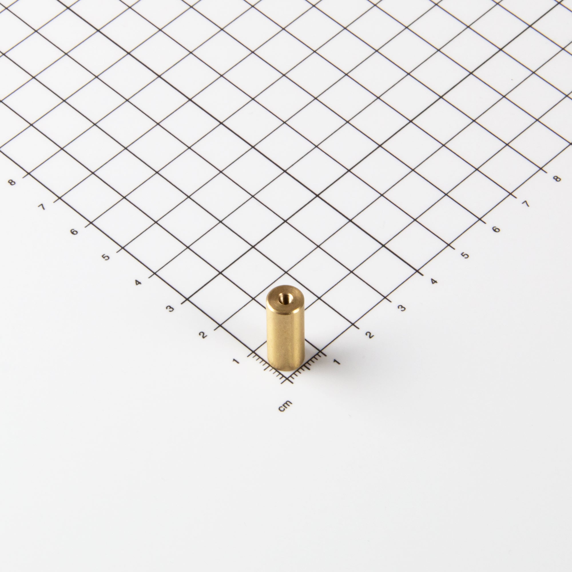 Neodym Stabgreifer aus Messing Ø8x20mm mit Innengewinde M3