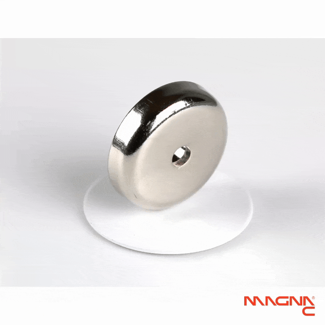 Neodym Flachgreifer Ø32x8mm mit zylindrischer Senkung Produktdarstellung