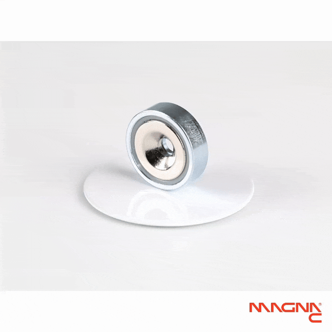 Neodym Flachgreifer Ø20x6mm mit konischer Senkung
