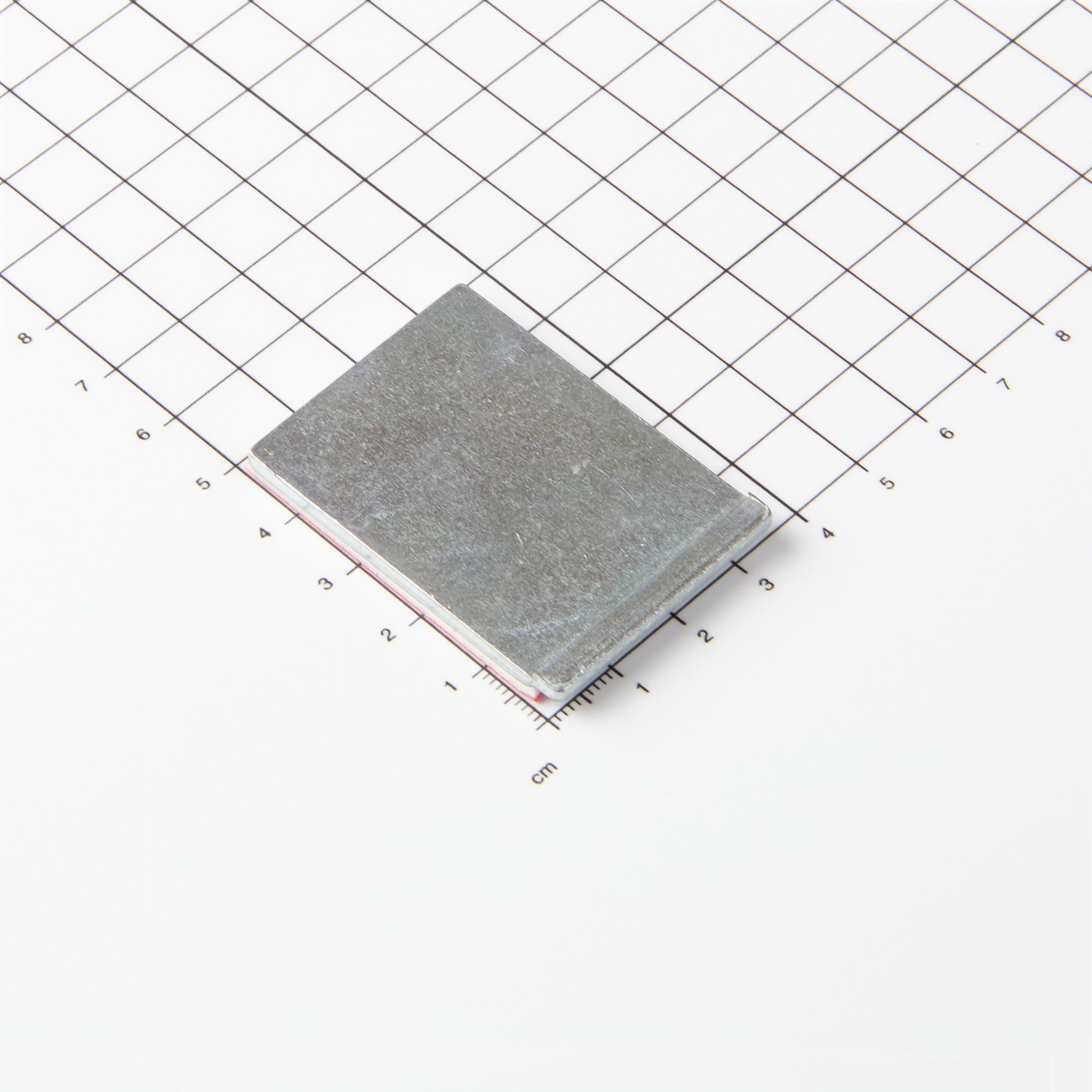 Wandhaken gummiert 45x35mm mit Gegenplatte