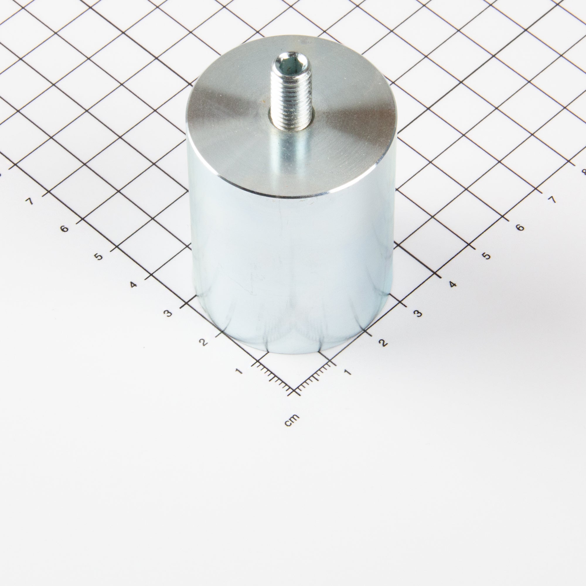 Stabgreifer aus Neodym Ø40x50mm mit Gewindezapfen M8