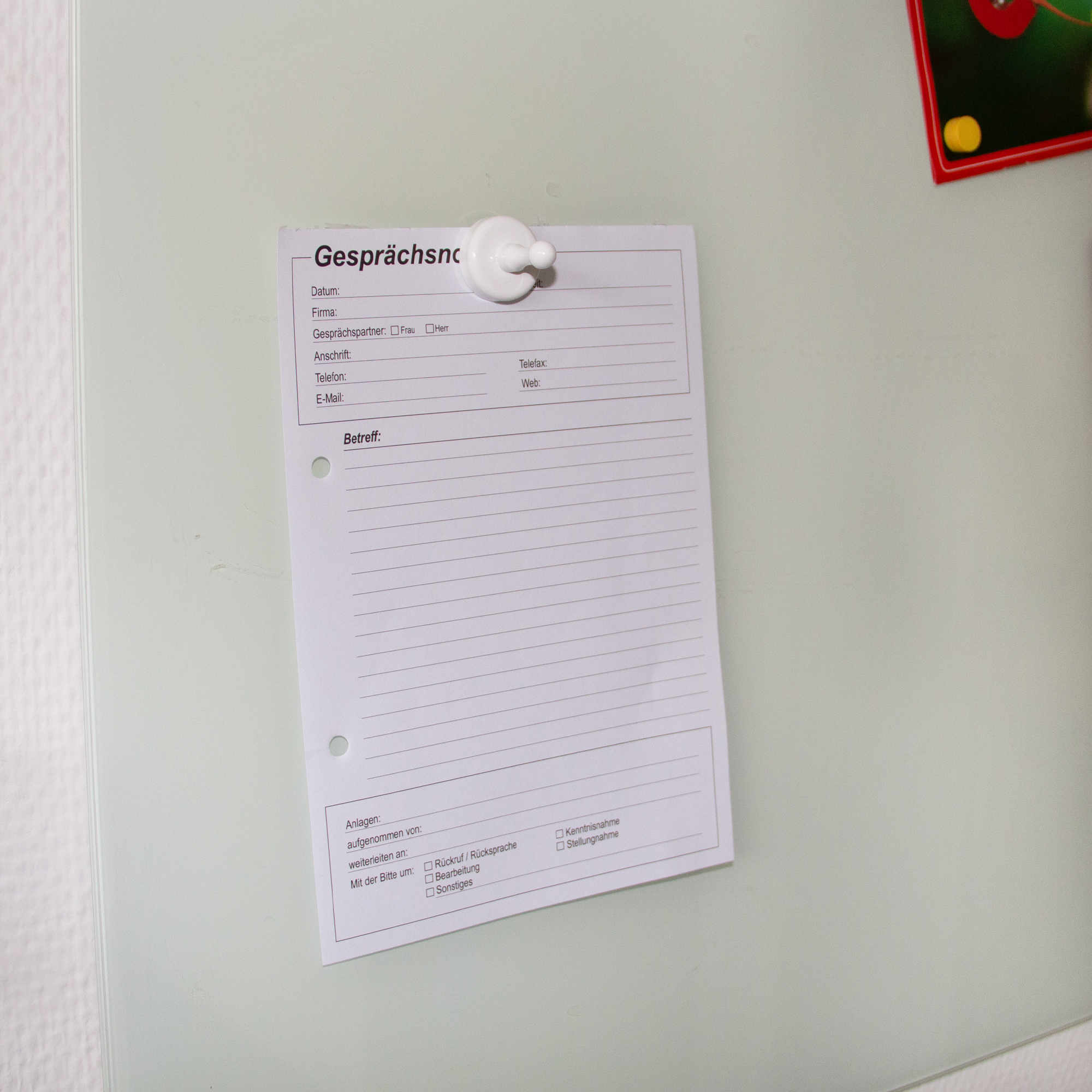 Ferrit Griffmagnet weiß  Anwendung