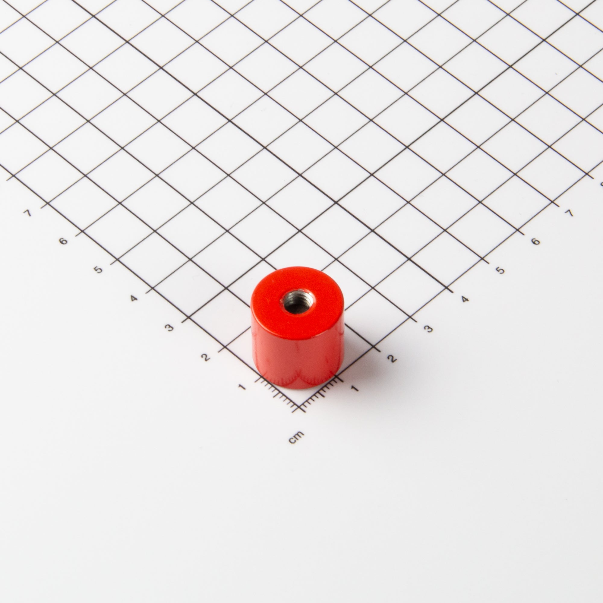 Stabgreifer aus AlNiCo Ø17x16mm mit Innengewinde M6