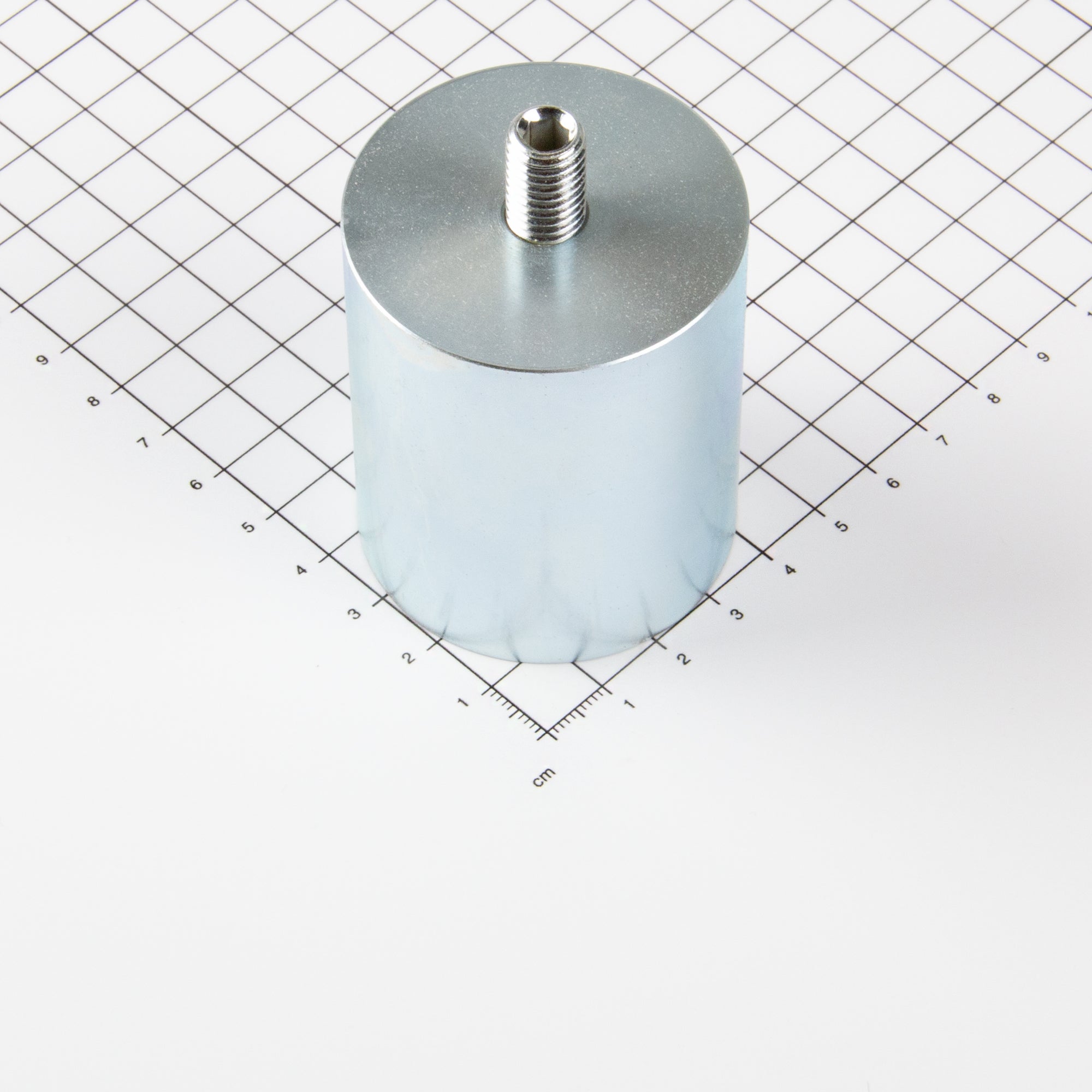 Stabgreifer aus Neodym Ø50x60mm mit Gewindezapfen M10