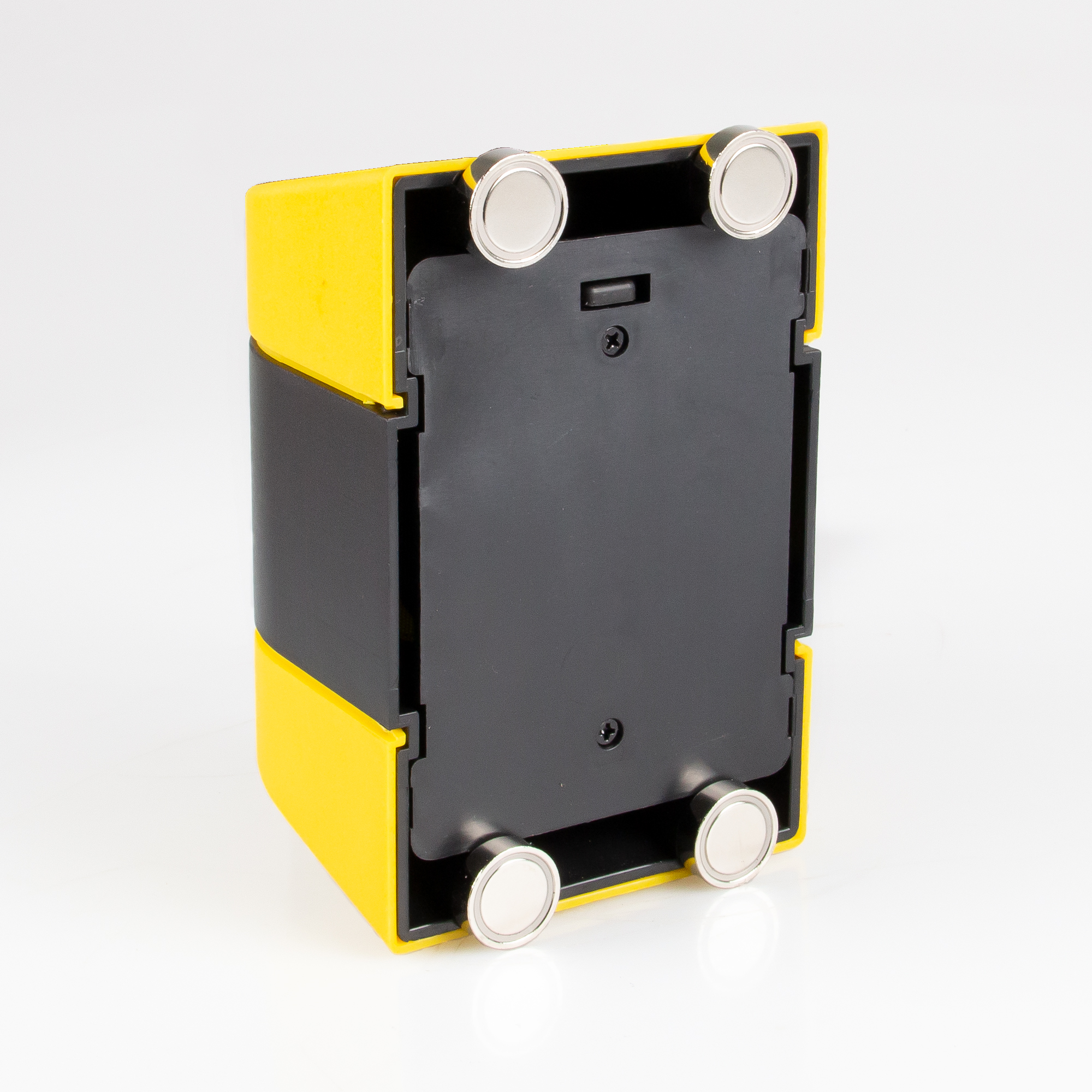 Magnetisches Absperrband gelb-schwarz Rückseite