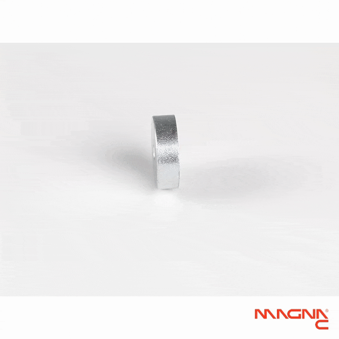Neodym Topfmagnet Ø20x6mm mit Innengewinde 360 Grad Darstellung