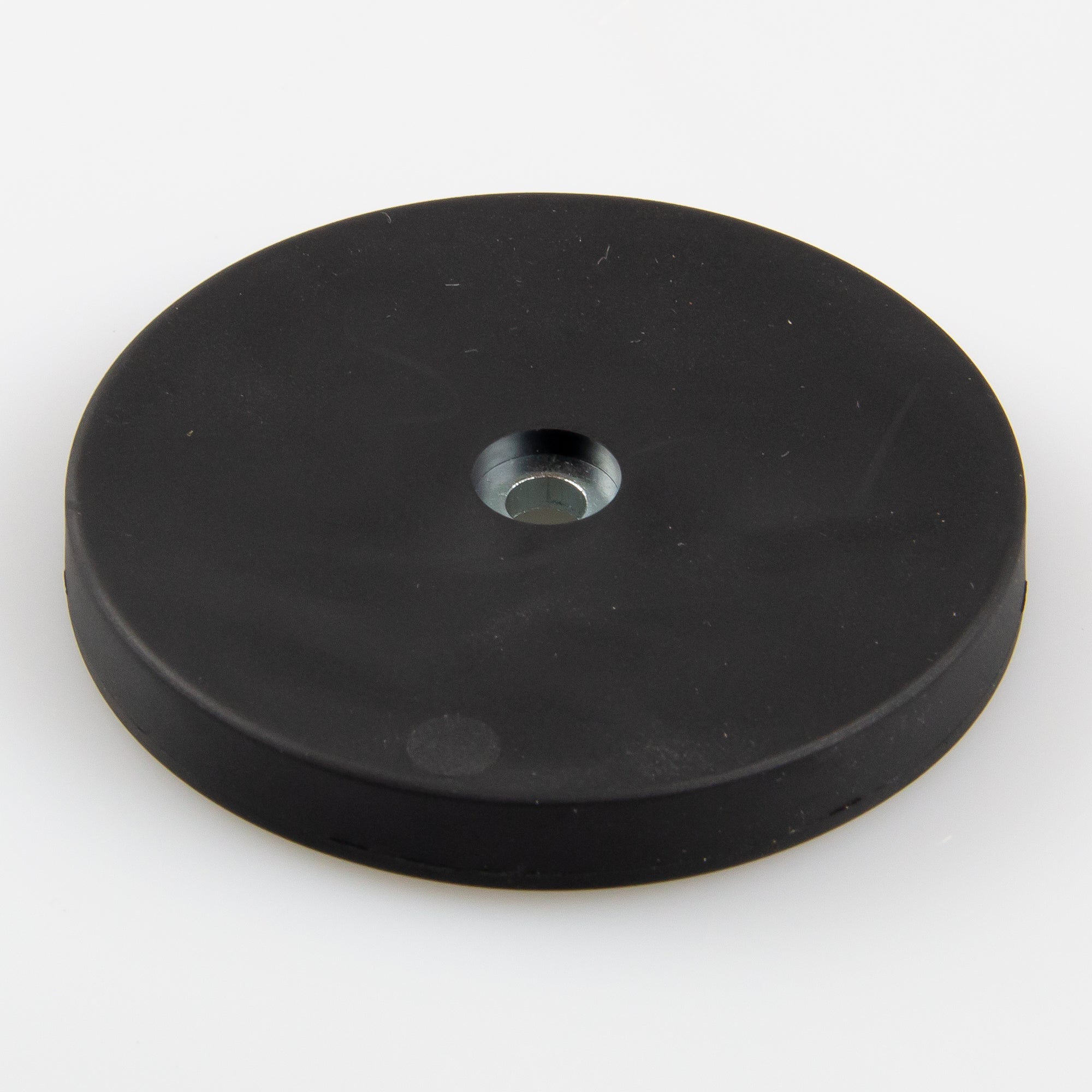 Gummierter Magnet Ø66x8,5mm mit zylindrischer Senkung